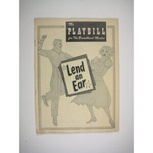 Carol Channing Gene Nelson Playbill Lend An Ear Broadway Broadhurst Theatre 1949